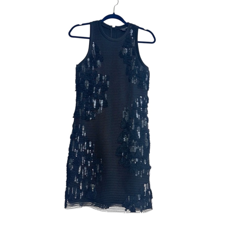 NEW Sachin + Babi Black Embellished Sleeveless Mini Dress, Size 2